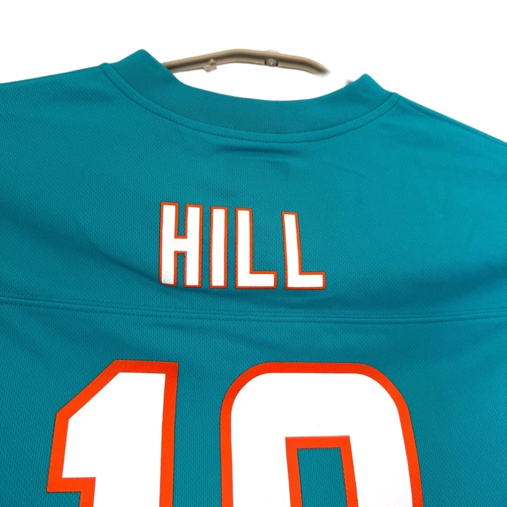 Miami Dolphins Tyreek Hill NFL Team Apparel 10 Youth Jersey Aqua Large 14/16 NEW
